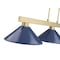 Z-Lite Cobalt Billiard, 3-Light, 14.25 In.W x 49.75 In.L x 10 In.H, Modern Gold/Navy Blue 152MGLD-MNB - alternate 6